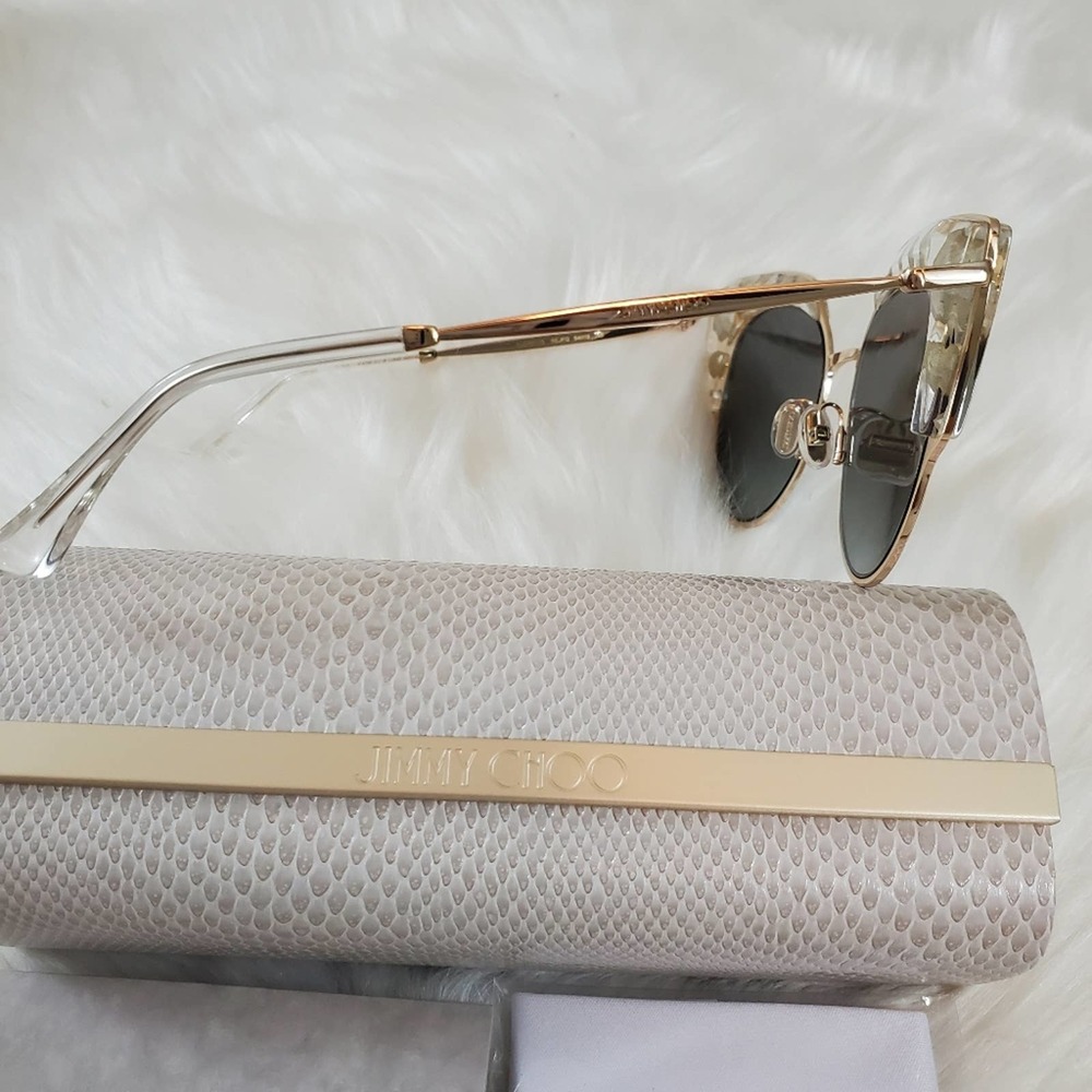 Jimmy Choo Audrey Cat Eye Crystal Embellished Sunglasses - Picture 6 of 10